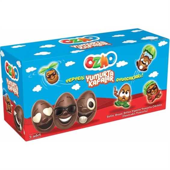 Ozmo Oyuncaklı Çikolata Yumurta 3x20 Gr