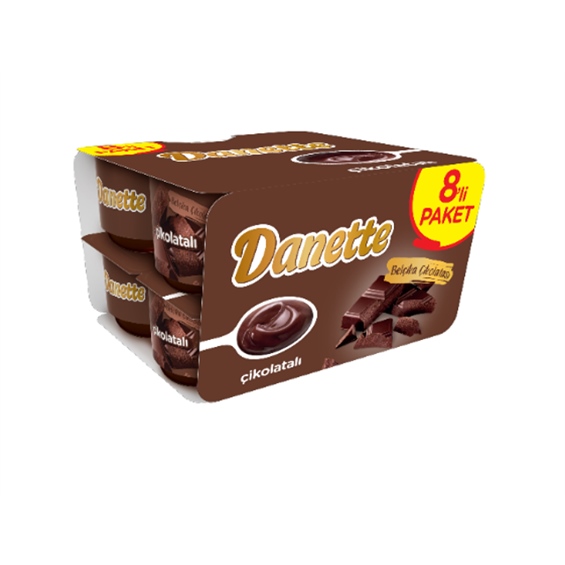 Danone Danette Çikolatalı Puding 8*100 Gr
