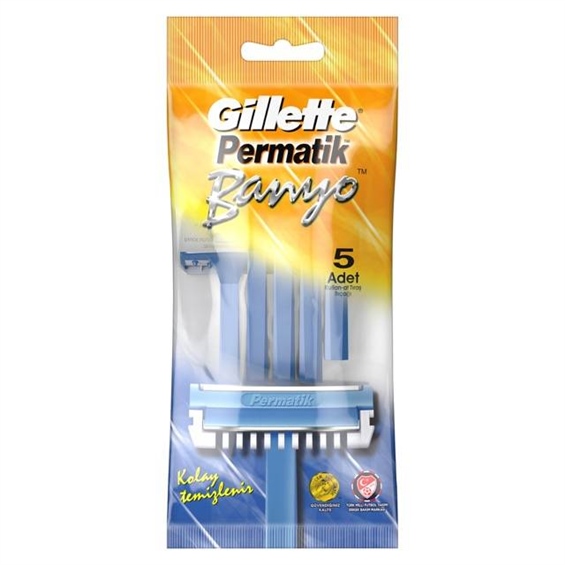 Gillette Permatik Banyo Kullan At Tıraş Bıçağı 5'li