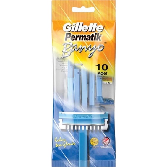 Gillette Permatik Banyo Kullan At Tıraş Bıçağı 10'lu