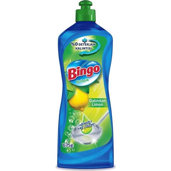 Bingo Sıvı Bulaşık Deterjanı 675 Gr Limon