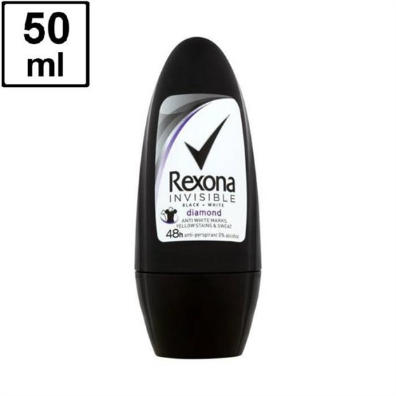 Rexona Invisible Black & White Kadın Roll-On 50 Ml