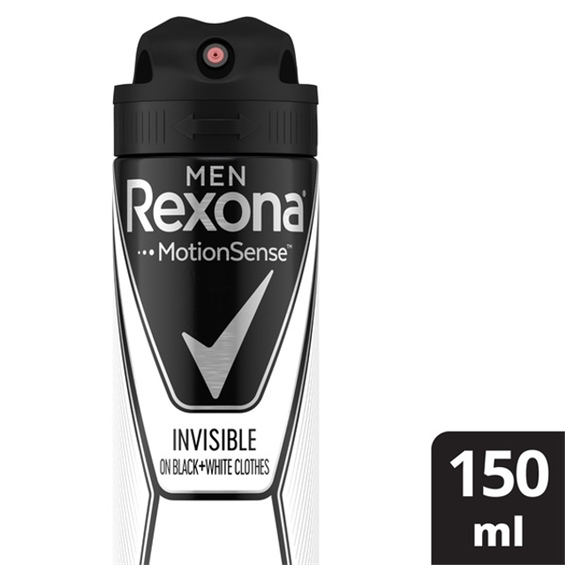 Rexona Men Sprey Deodorant Invisible Black White Ter Kokusuna Karşı Koruma 150 Ml