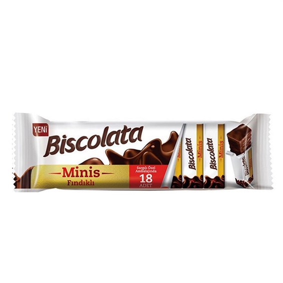 Biscolata Minis Fındıklı Gofret 117 Gr