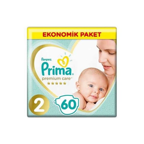 Prima Premium Care 2 Numara Mini 60'lı Bebek Bezi