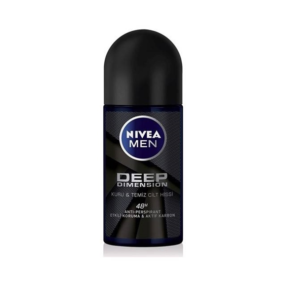 Nivea Men Deep Dimension Roll-On Deodorant 50 Ml
