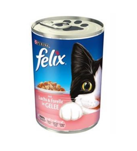 Felix Konserve Somonlu & Alabalıklı Kedi Maması 400 Gr