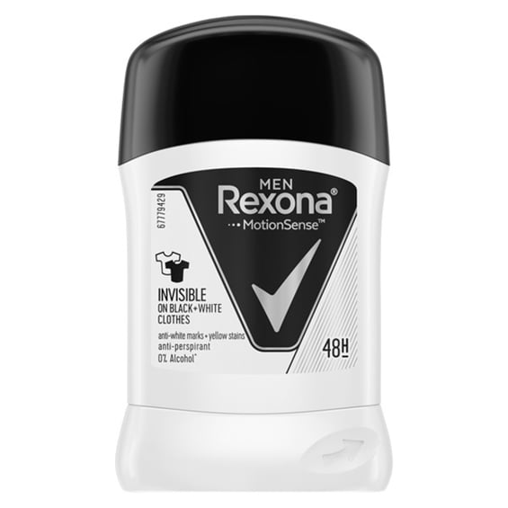 Rexona Men Invisible Black & White Stick Deodorant 40 Ml