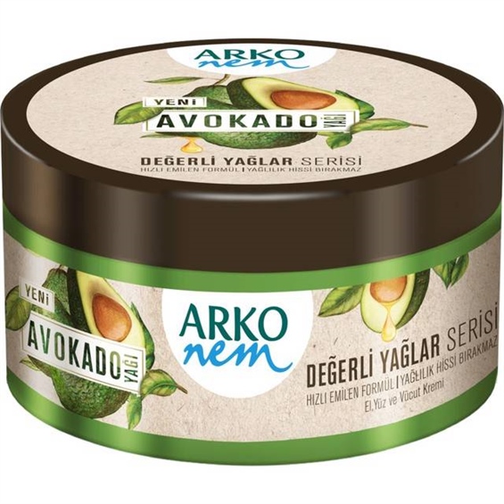 Arko Nem Değerli Yağlar Avokado Yağlı Krem 250 Ml