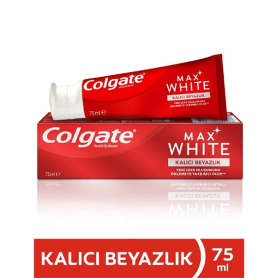 Colgate Max White Kalıcı Beyazlık Beyazlatıcı Diş Macunu 75 Ml