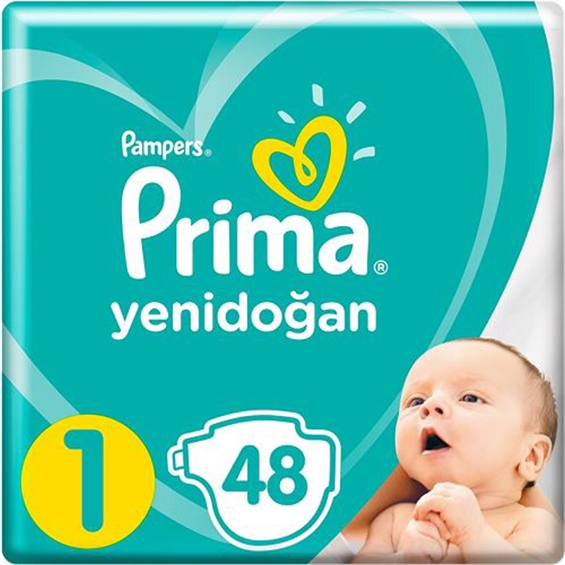 Prima Aktif Bebek 1 Beden Yenidoğan 44 Adet Bebek Bezi