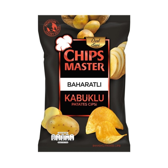 Chips Master Baharatlı Kabuklu Patates Cipsi 104 Gr