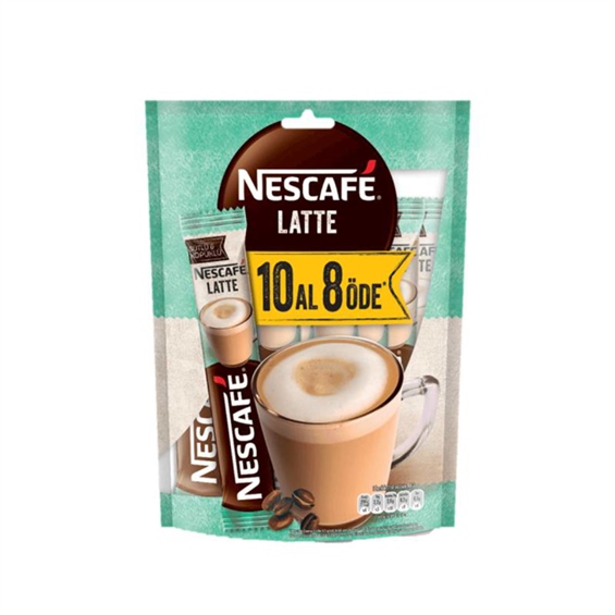 Nescafe Crema Latte 10'lu 10 Al 8 Öde 170 gr