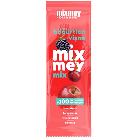 Mixmey Mix Böğürtlen Vişne Meyve Bar 25 gr