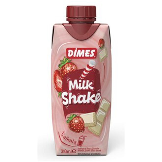 Dimes Milkshake Çilek-Vanilya 310 ml