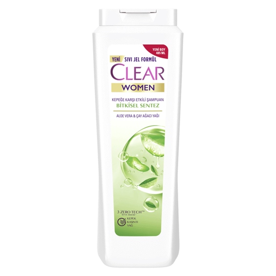 Clear Women Bitkisel Sentez Kepeğe Karşı Etkili Şampuan 485 ml