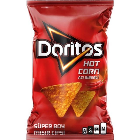 Doritos Hot Corn Acı Biberli Cips Süper Boy 113 Gr