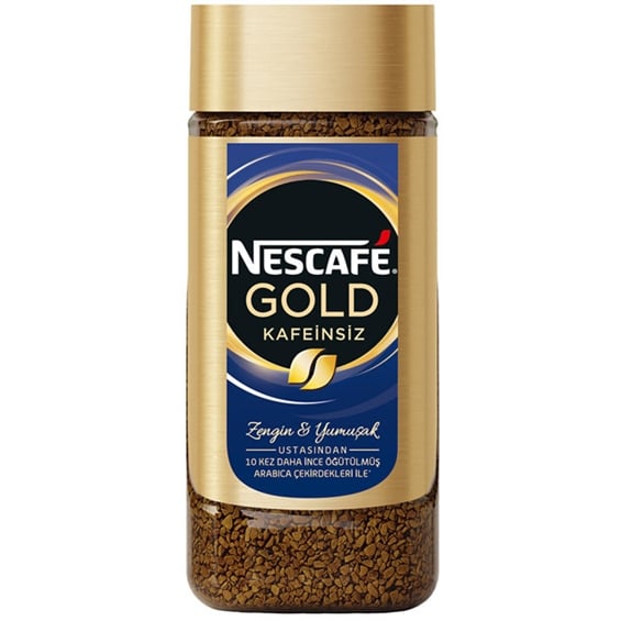 Nescafe Gold Kavanoz Kafeinsiz Çözünebilir Kahve 100 Gr