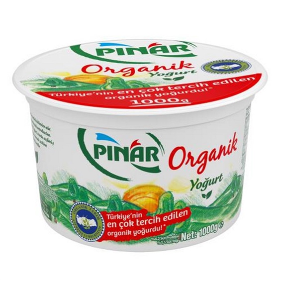 Pınar Organik Yoğurt 1000 Gr