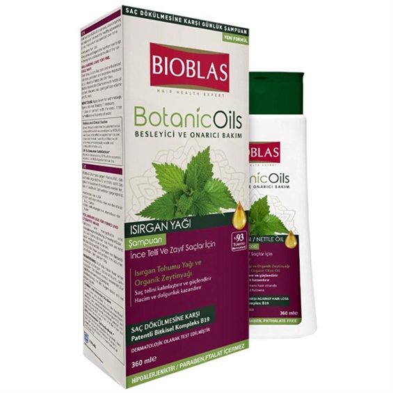 Bioblas Botanic Oils Isırgan Yağlı Şampuan 360 Ml