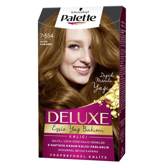 Palette Deluxe 7-554 Altın Karamel Saç Boyası