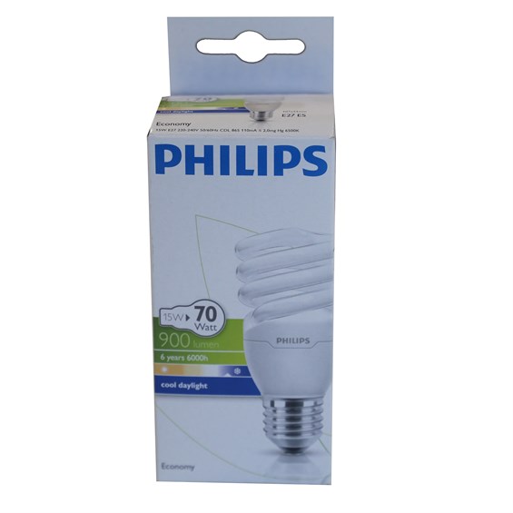 Philips Econ Twister 15 Watt Beyaz Ampul E27