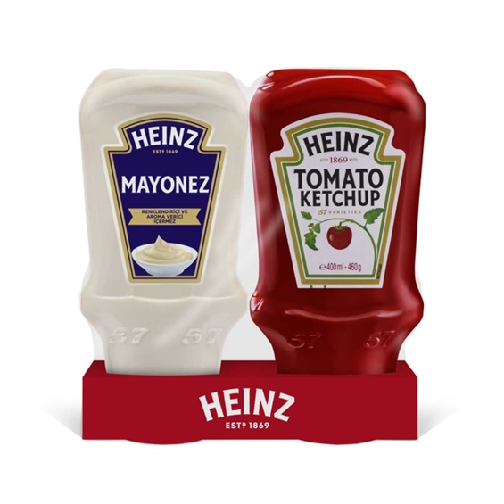 Heinz İkili Set Ketçap 460 gr Mayonez 400 gr
