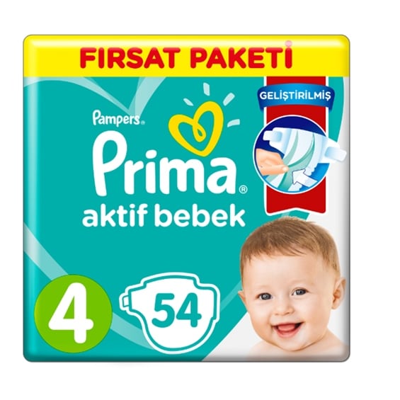 Prima Aktif Bebek 4 Numara Maxi 46 lı Ultra Fırsat Paketi