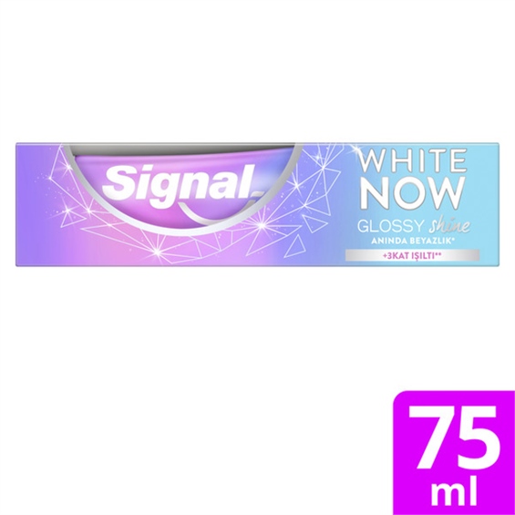 Signal White Now Glossy Shine Anında Beyazlık Diş Macunu  75 Ml