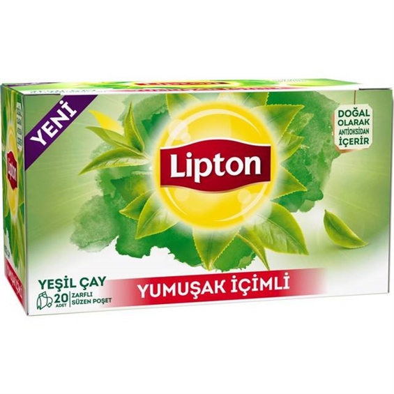 Lipton Yeşil Çay Yumuşak İçimli 20'li 50 Gr