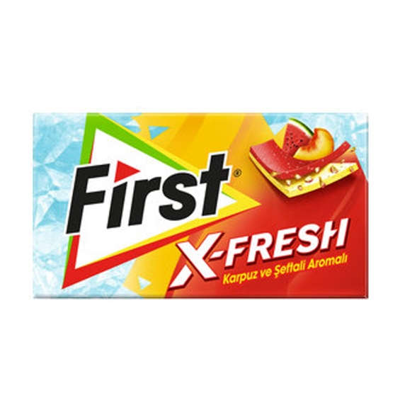 First X-Fresh Karpuz ve Şeftali Aromalı Sakız 27 Gr