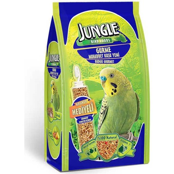 Jungle Gurme Muhabbet Kuş Yemi 400 Gr (Kraker Hediyeli)