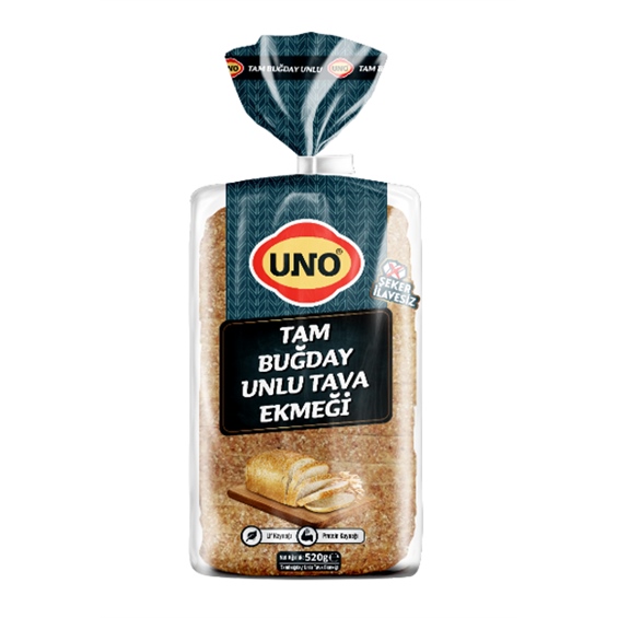 Uno Otantik Tam Buğday Unlu Tava Ekmeği Kavılca Buğdaylı 520g
