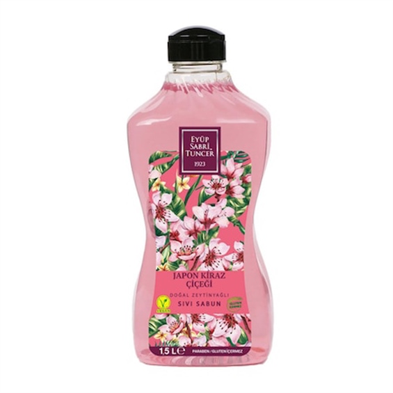 Eyüp Sabri Tuncer Sıvı Sabun Doğal Zeytinyağlı Japon Kiraz Çiçeği 1500 ml