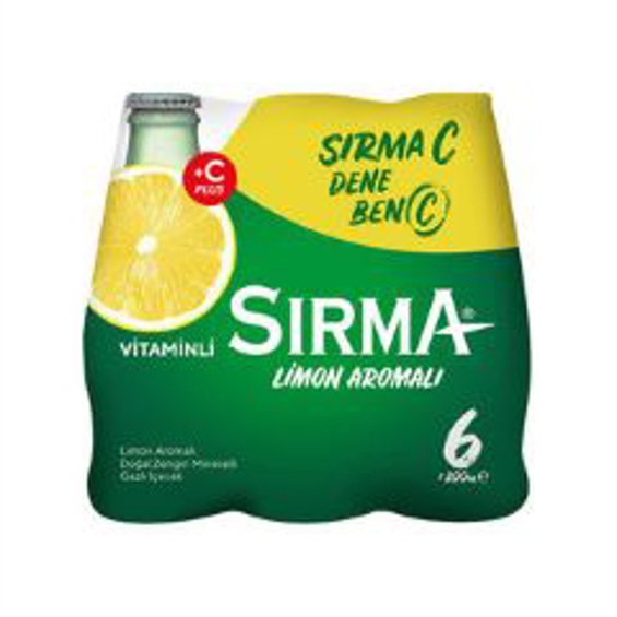 Sırma C Plus Şekersiz Limonlu Soda 6x200 ml