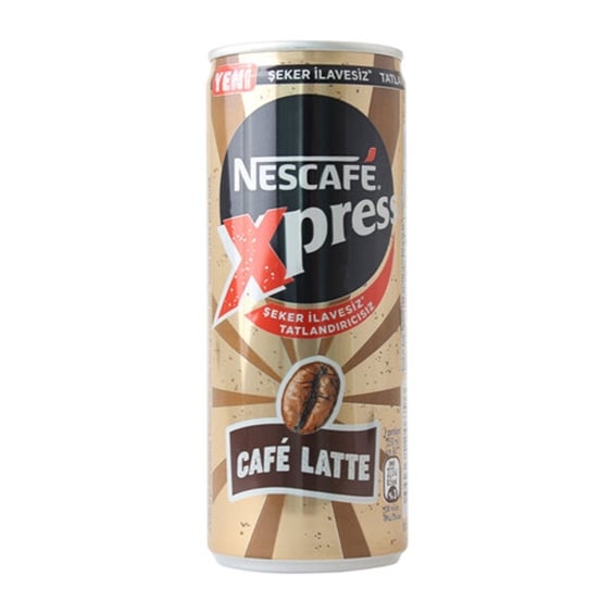 Nescafe Xpress Latte Şekersiz Soğuk Kahve 250 ml
