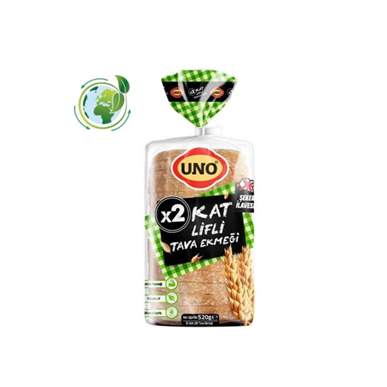 Uno 2Kat Lifli Tava Ekmeği 520 gr