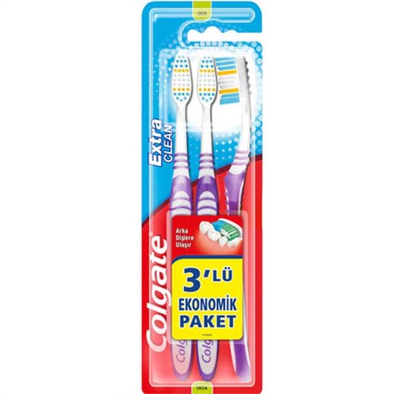 Colgate Extra CleanOrta Diş Fırçası 2+1