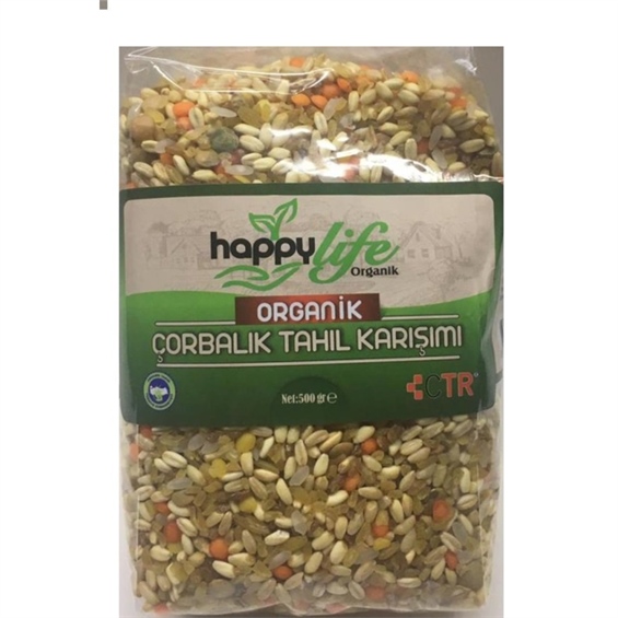 Happylife Organik Çorbalık Tahıl Karışımı 500 Gr