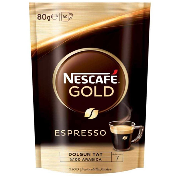 Nescafe Gold Espresso Çözünebilir Kahve 80 Gr