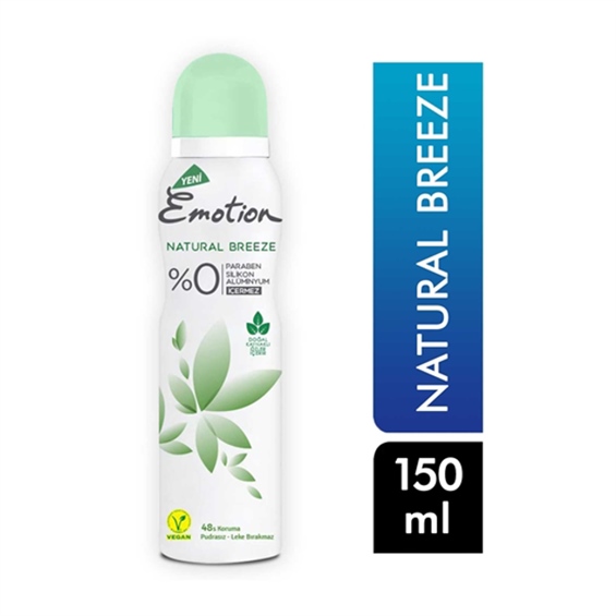 Emotion Natural Breeze Kadın Deodorant Sprey 150 Ml