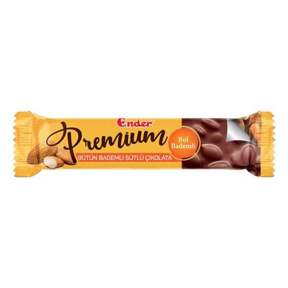 Ender Premium Sütlü Bademli Çikolata 75 Gr