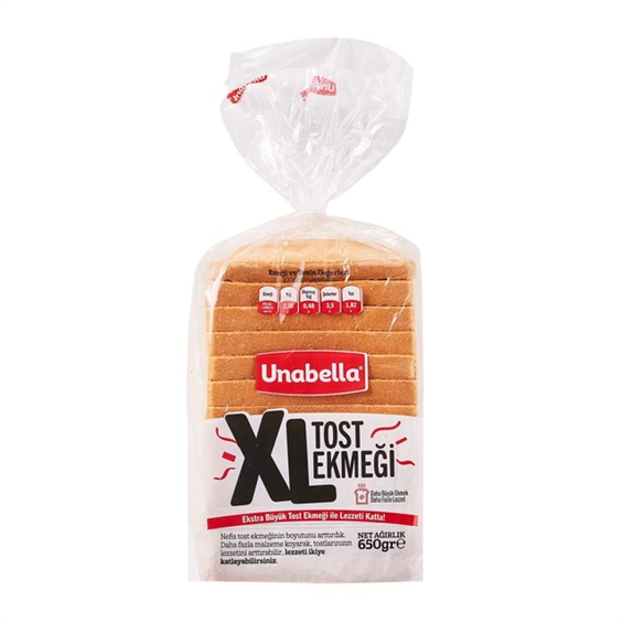 Unabella Tost Ekmeği XL 650 Gr