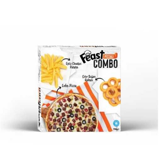 Feast Combo Menü Pizza-Patates-Soğan Halkası 790 Gr